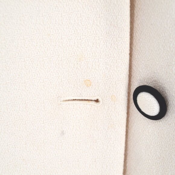 3.1 Phillip Lim Double Breasted Short Coat Cream Cotton 3/4 Sleeve Women's 2 - Picture 10 of 12